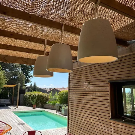 Maison Contemporaine, Piscine Chauffee